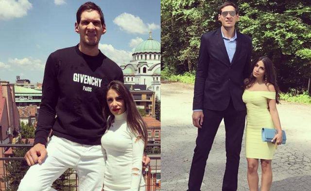 NBA巨兽娶美女娇妻，身高仅1米51站起来到腰，婚后生两个男孩(3)