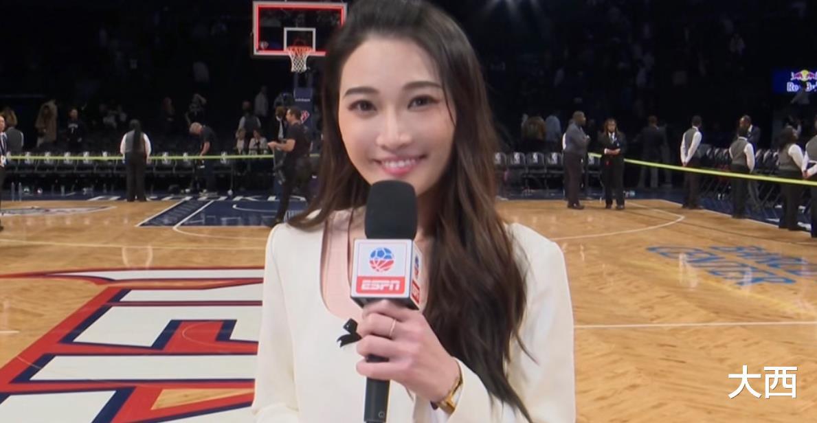 新晋NBA女神记者，颜值高身材好，球迷：这笑容太甜了(6)