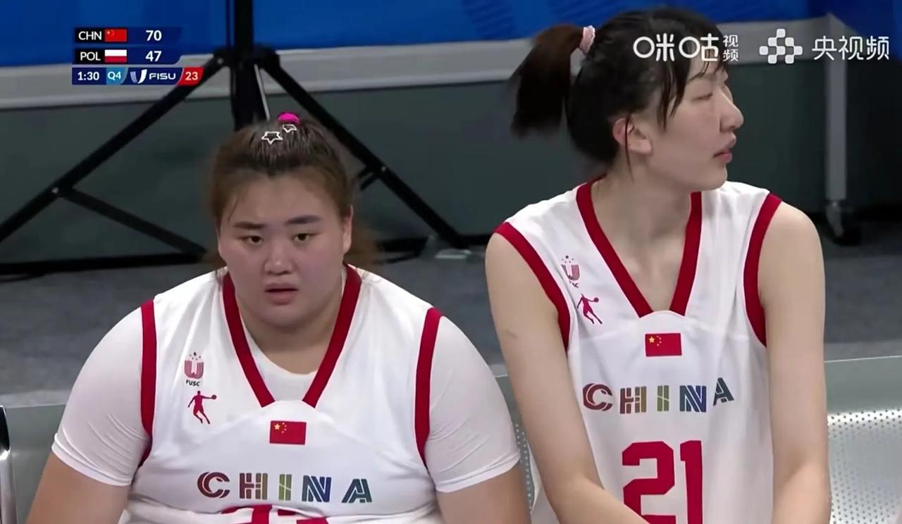  恭喜中国女蓝，进入淘汰赛。
在刚刚结束的成都大运会女篮预赛D组的一场比赛中，中(6)