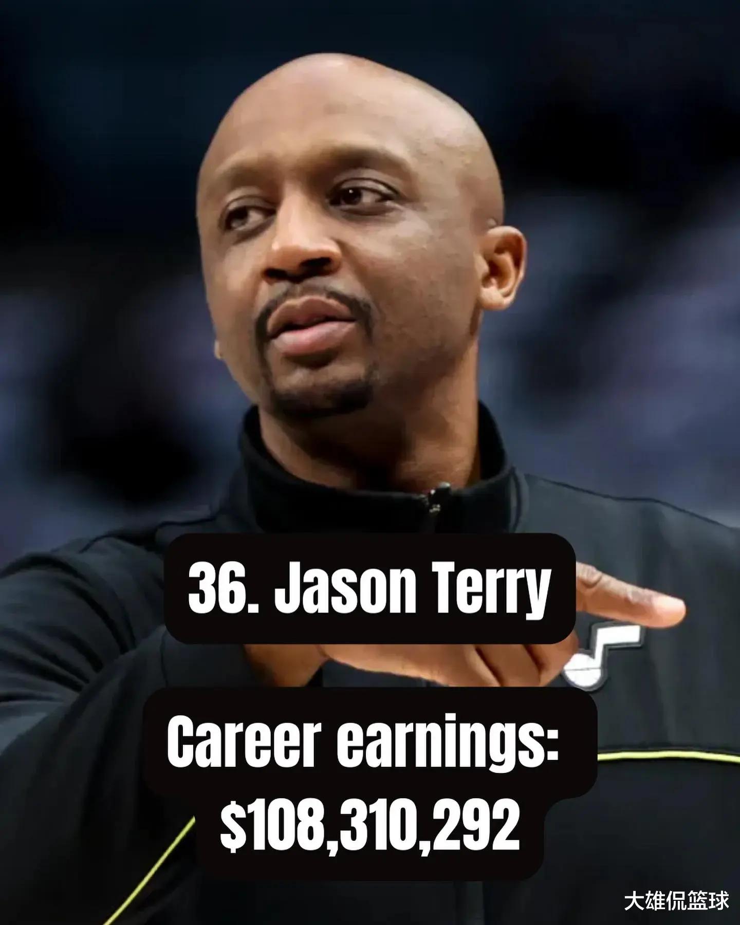 NBA历史上从未入选过全明星，却赚钱最多的50人，31-40名(5)