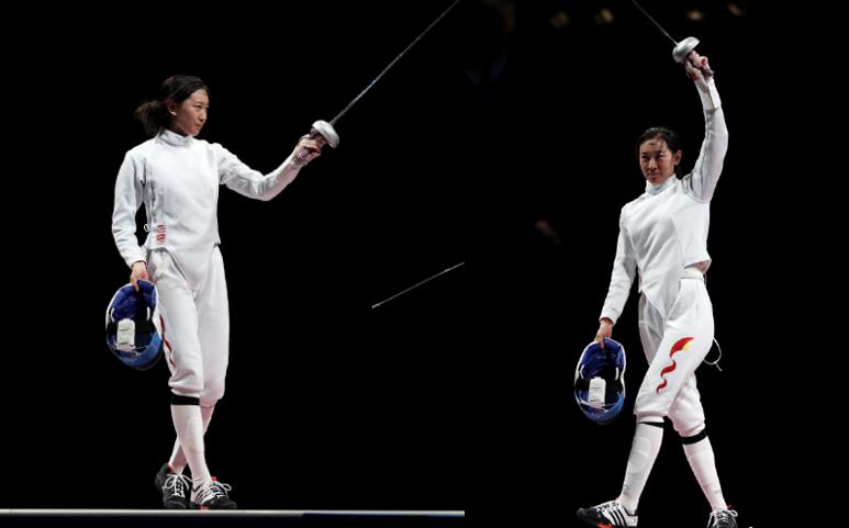 孙一文夺冠！中国奥运前3金由女生包揽，摘下击剑面罩，太美了(3)