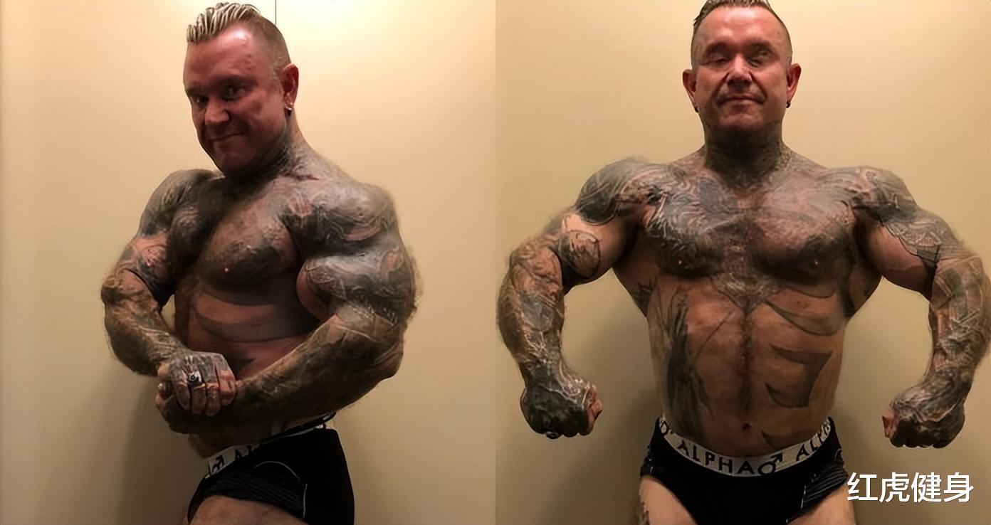 52岁的冈特·施莱坎普，炫耀巨大的肱二头肌，是否将要复出？(10)