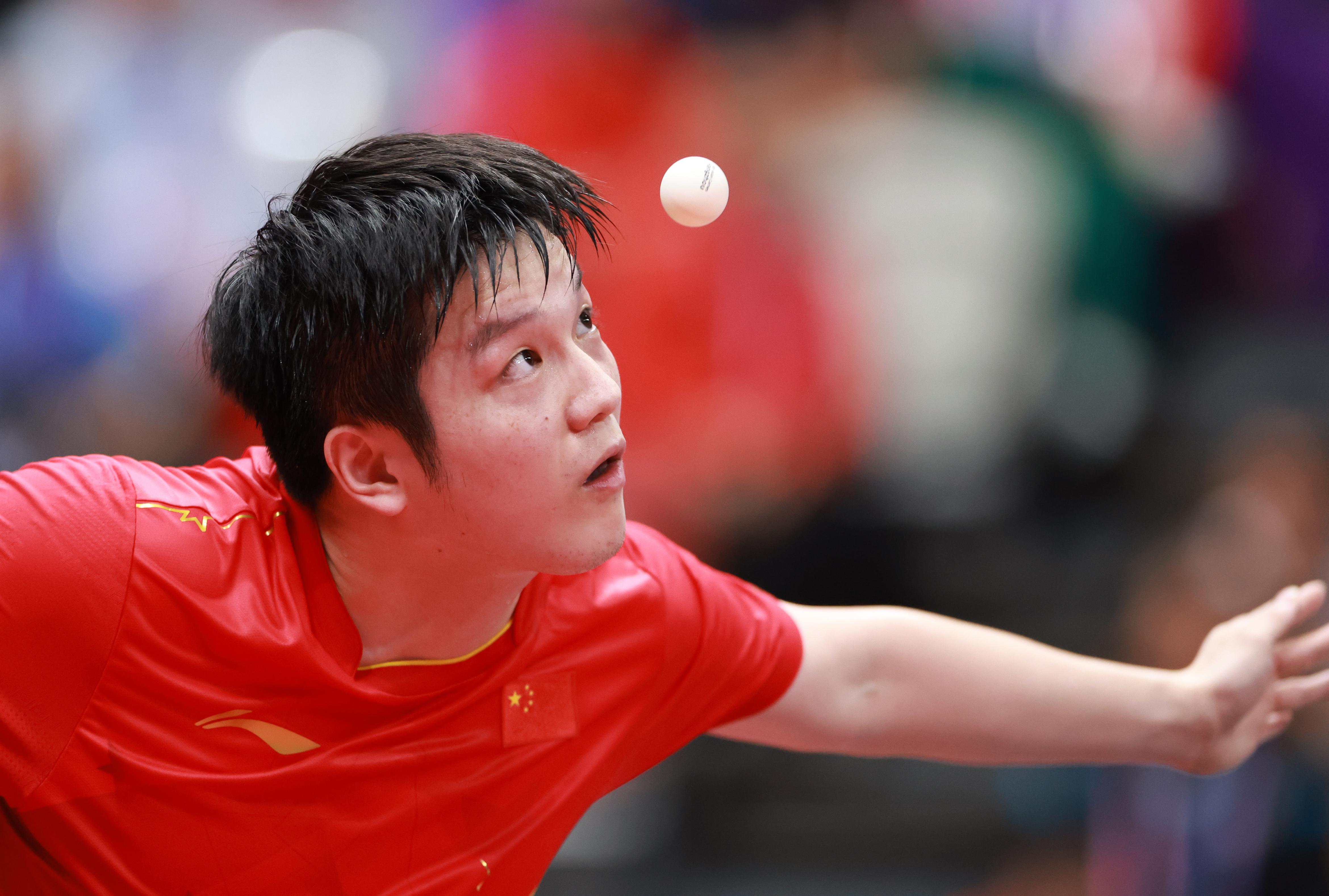 乒乓球——男子单打四分之一决赛：樊振东晋级(1)