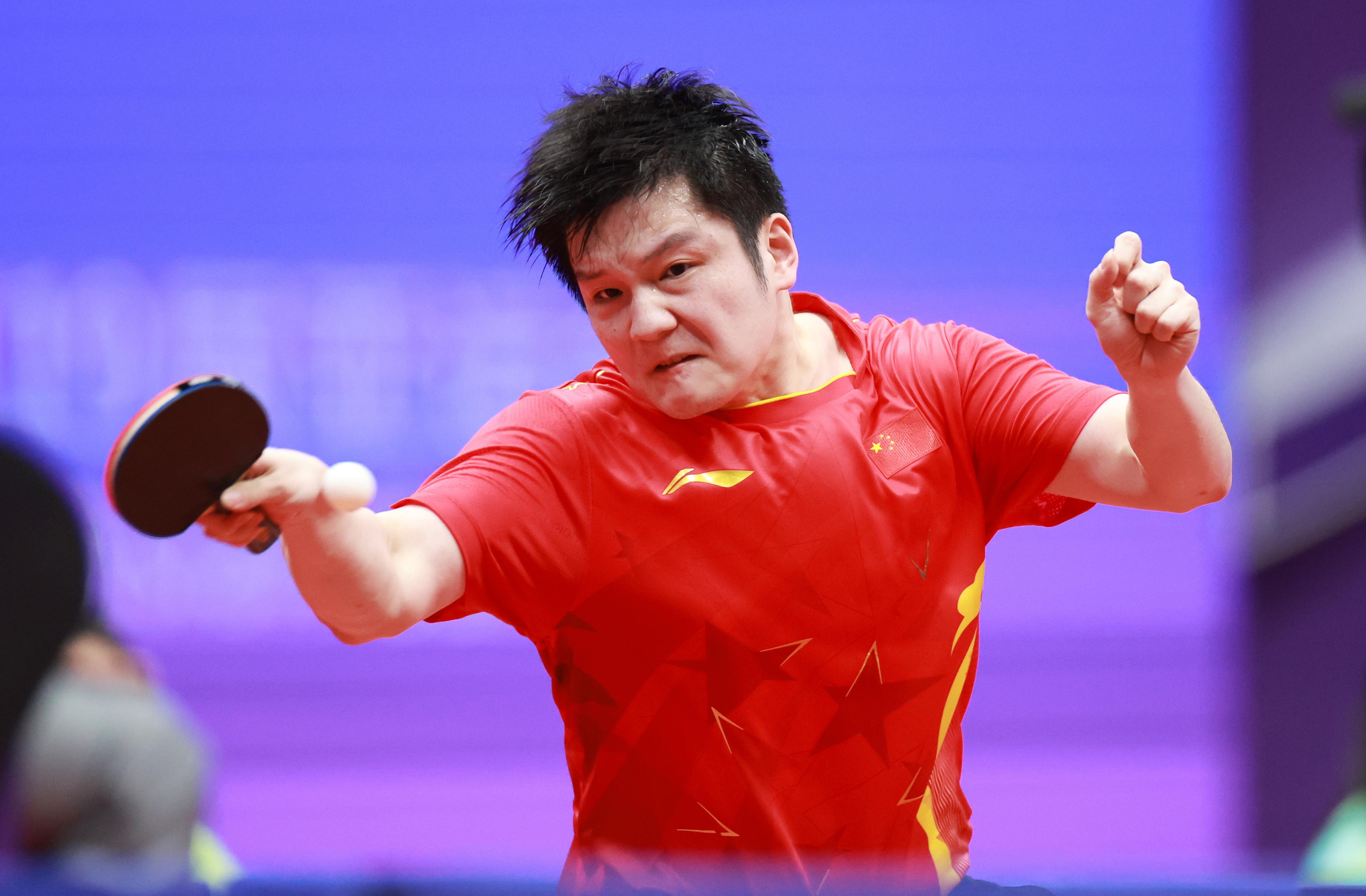 乒乓球——男子单打四分之一决赛：樊振东晋级(2)