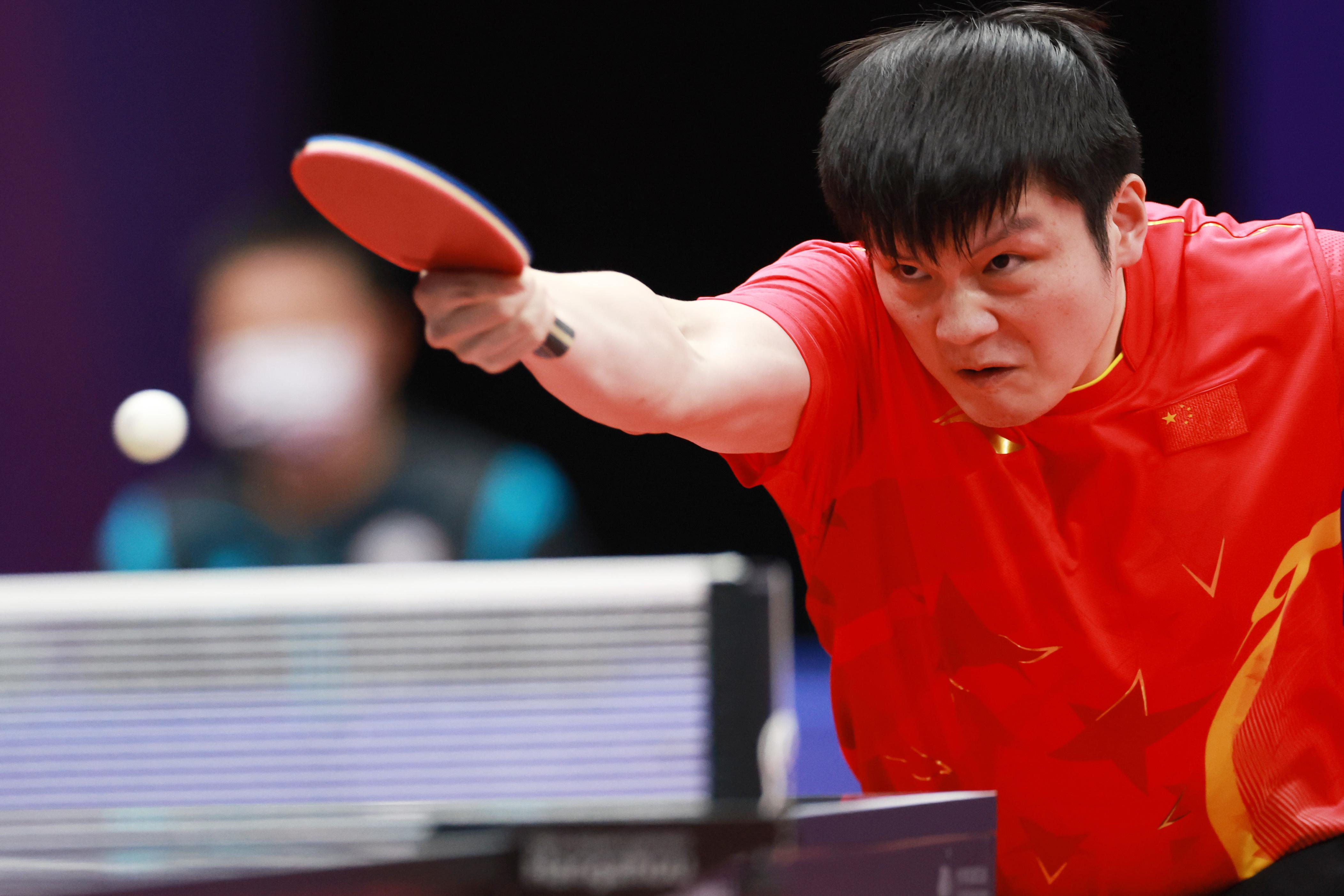 乒乓球——男子单打四分之一决赛：樊振东晋级(5)