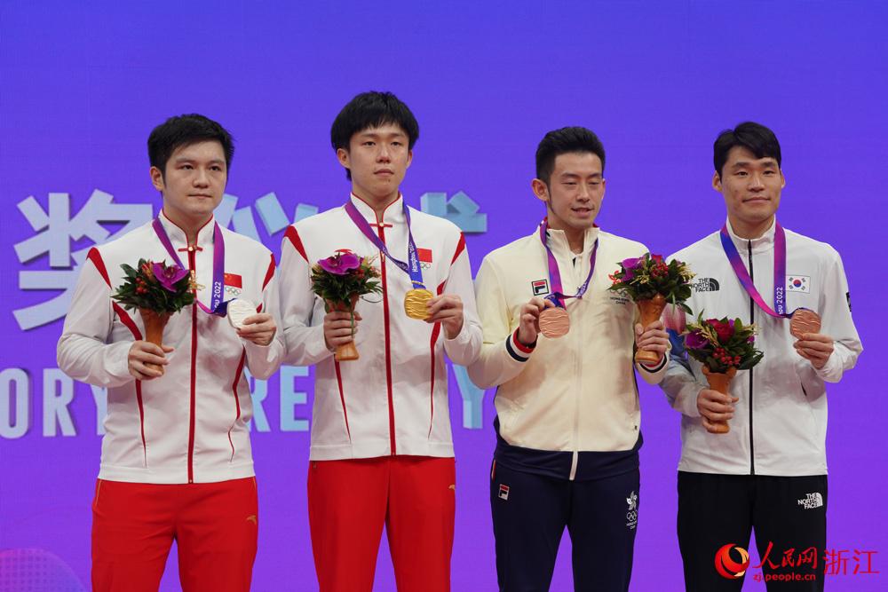 中国乒乓球队实现亚运会男单六连冠(11)