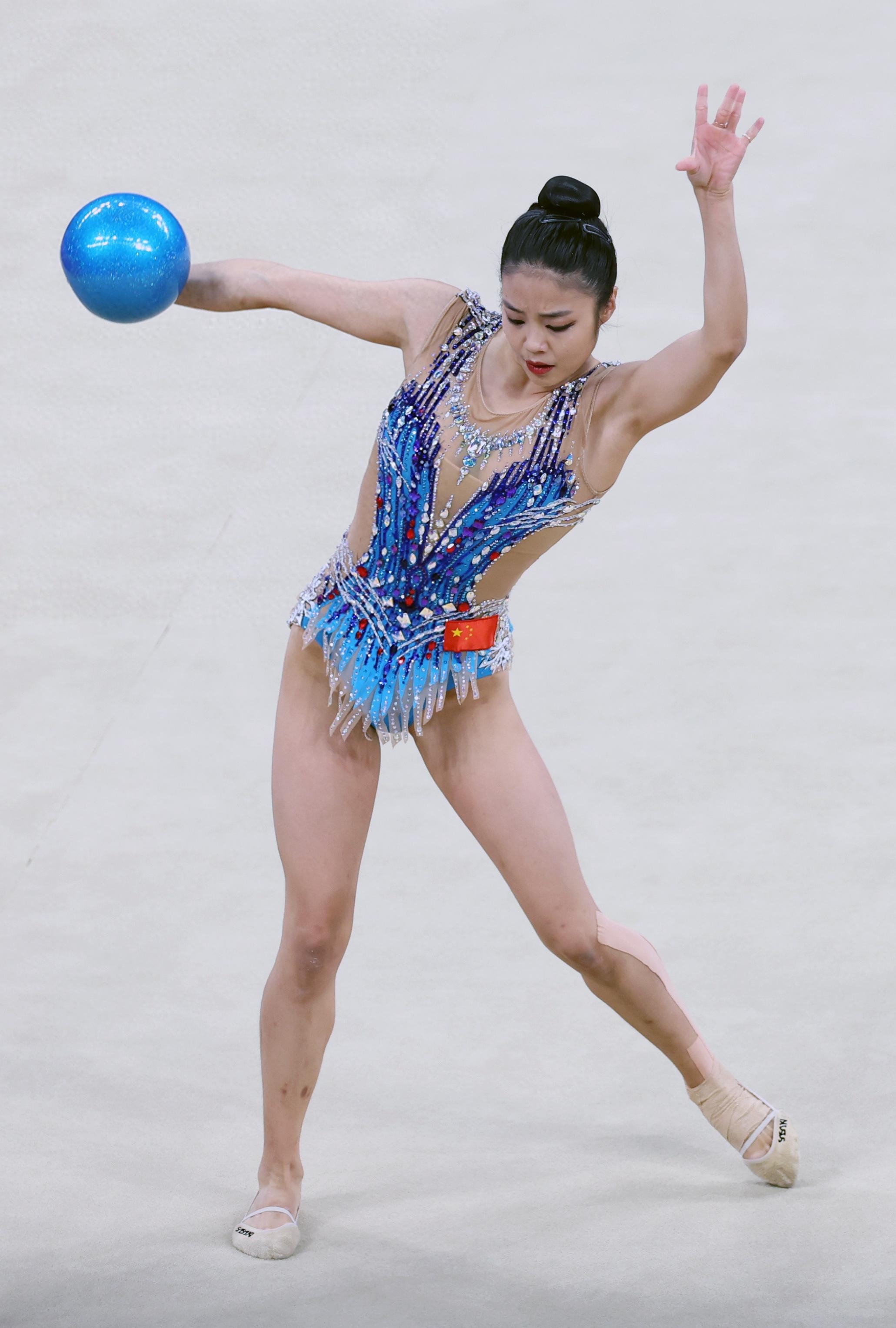中国艺术体操队亚运个人团体摘铜，王子露赵雅婷进个人全能决赛(2)