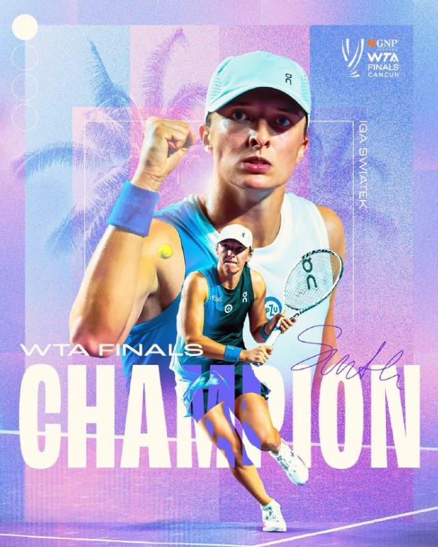 斯瓦泰克夺得WTA年终总决赛冠军(1)