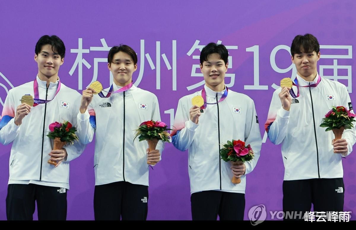 没被中国打服的韩国梦想巴黎奥运冲击男子4乘200米自由泳接力金牌(3)