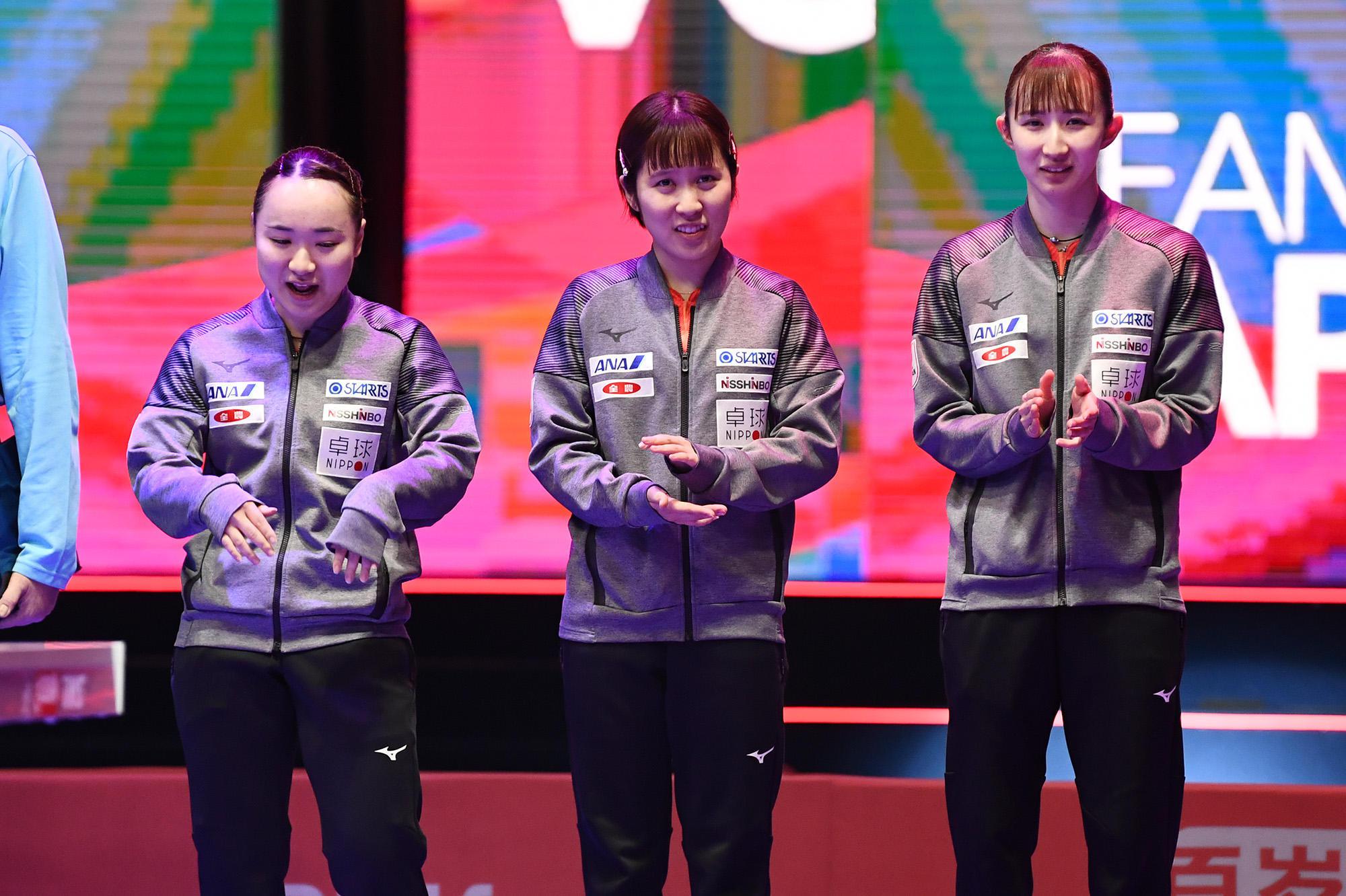釜山世乒赛女团四强诞生！日本队完胜晋级，法国男女队均获奖牌(1)