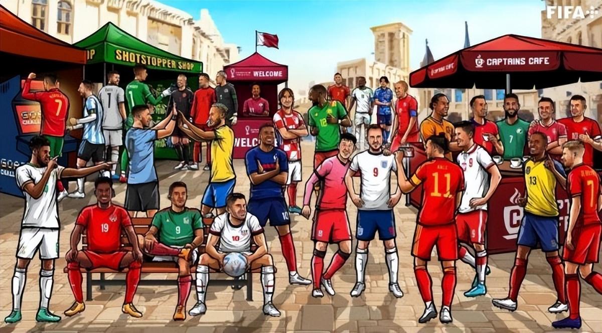黄种人的骄傲！孙兴慜和凯恩二人占据卡塔尔世界杯海报的中心(1)
