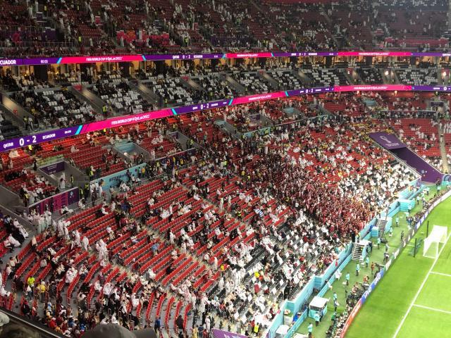 【手记】半数球迷提前退场，世界杯真不该来卡塔尔？(2)