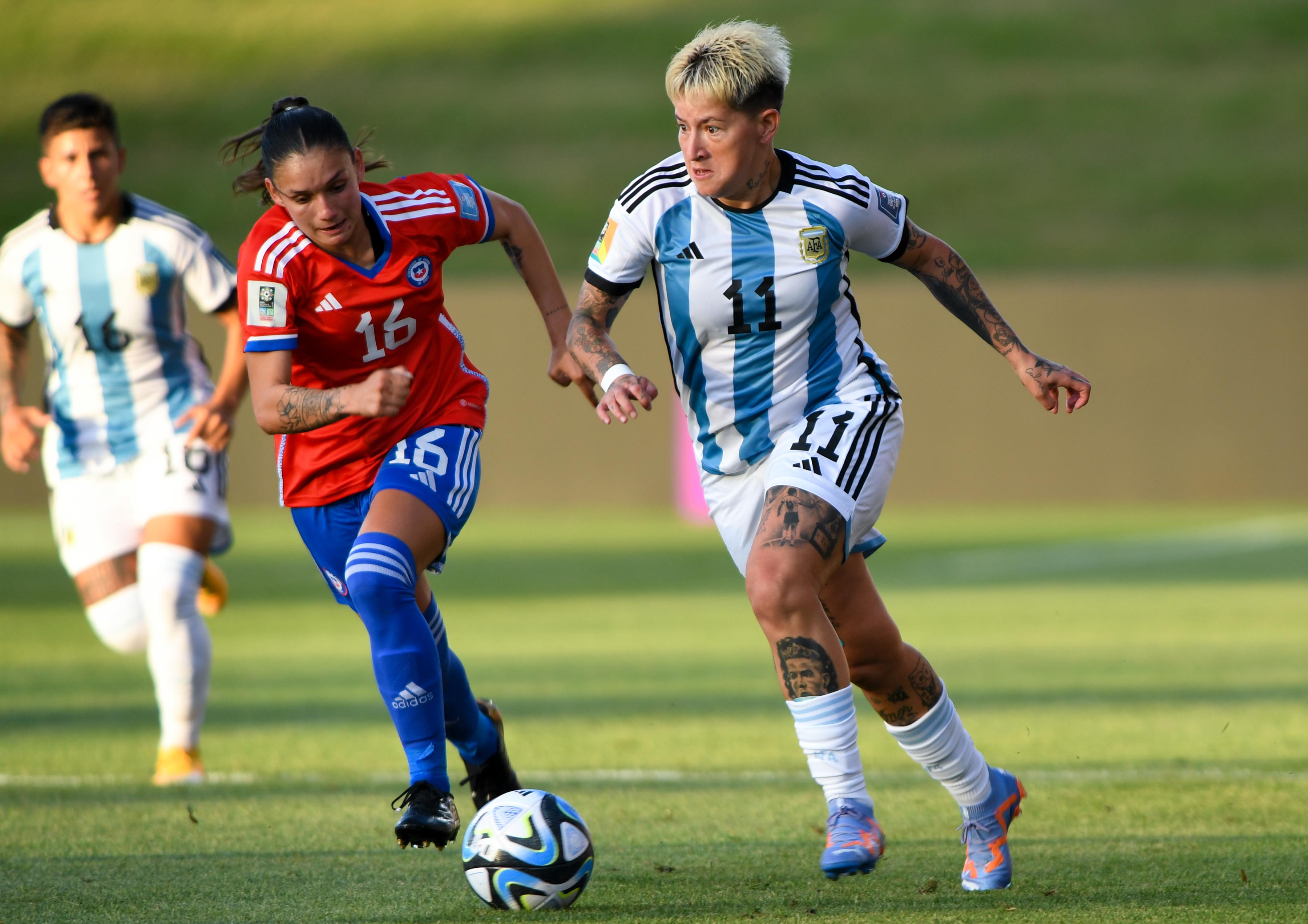 女足世界杯附加赛友谊赛：阿根廷胜智利(3)