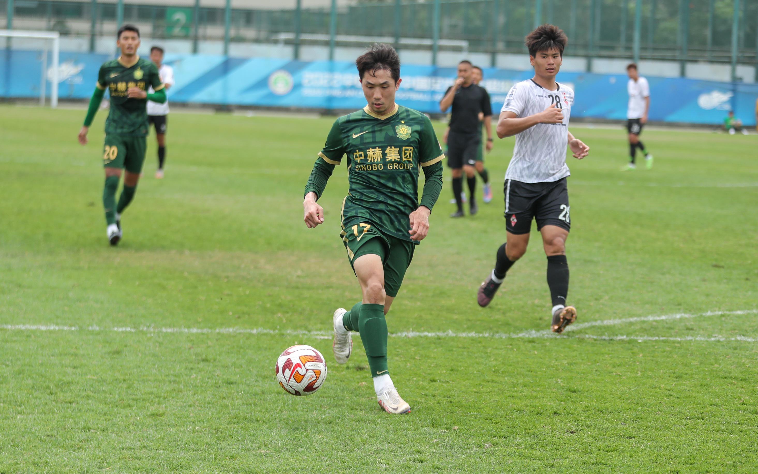 北京国安海口热身3比0获胜，“新援”和两小将进球(1)