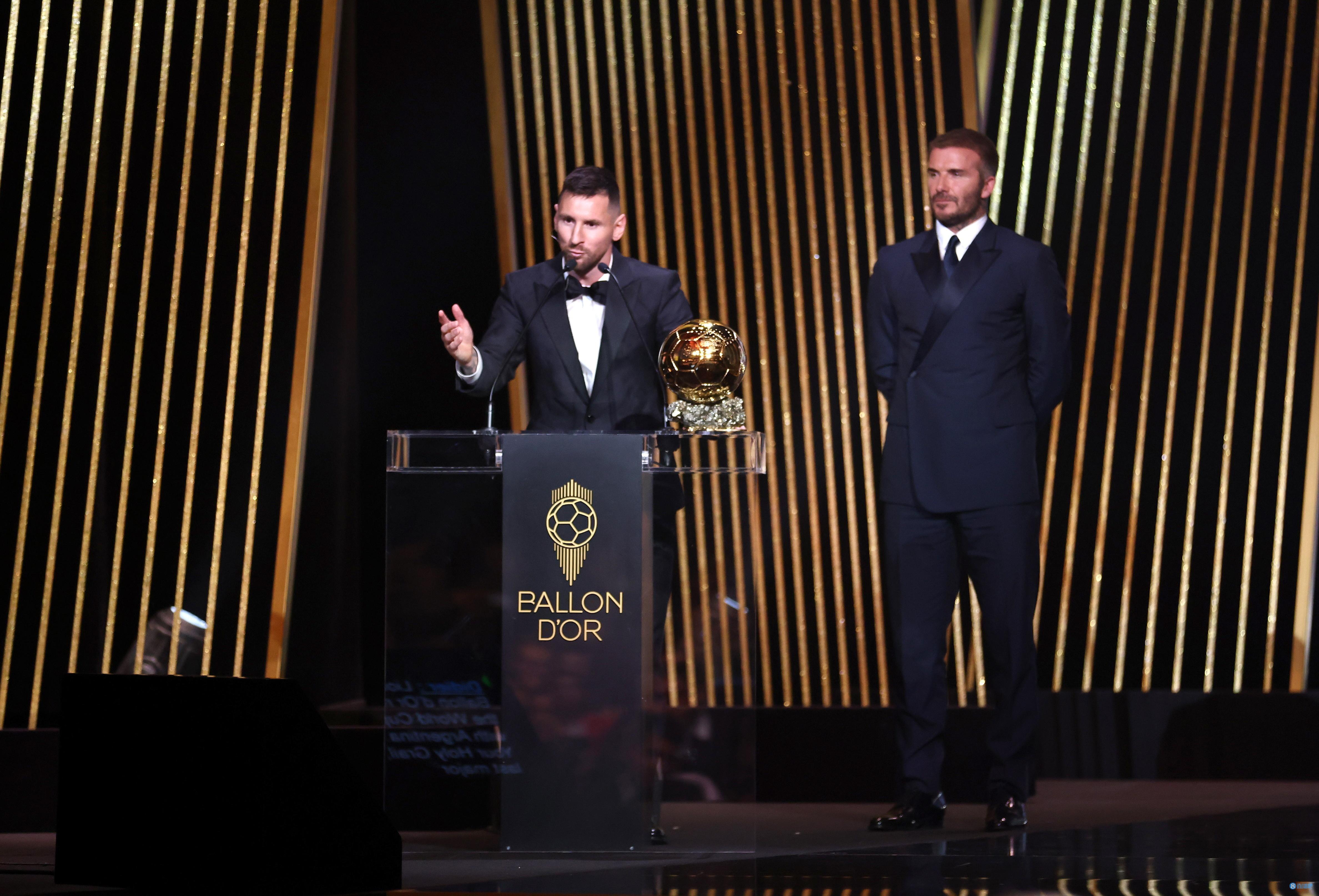 贝克汉姆：能为梅西颁发他的第8座金球奖，这太超现实了(1)