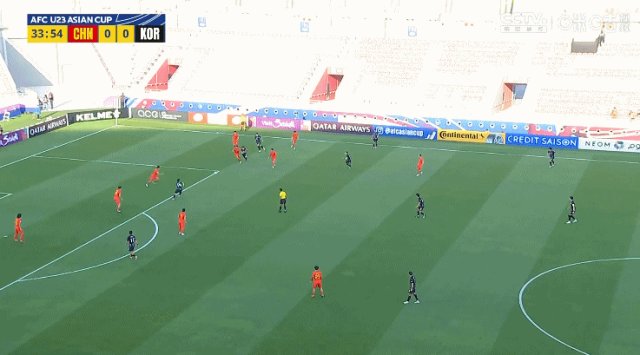 【U23亚洲杯】拜合拉木谢文能失良机 国奥0比2韩国(5)